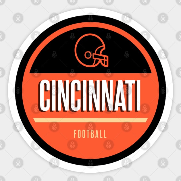 cincinnati retro football Sticker by BVHstudio